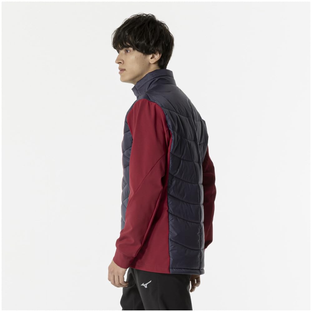 Mizuno Techfill Breath Thermo Training Gray 32MEB535 Jacket, Water-Repellent, Moisture-Wicking, Heat-Retaining, Washable, Windproof, Stone,