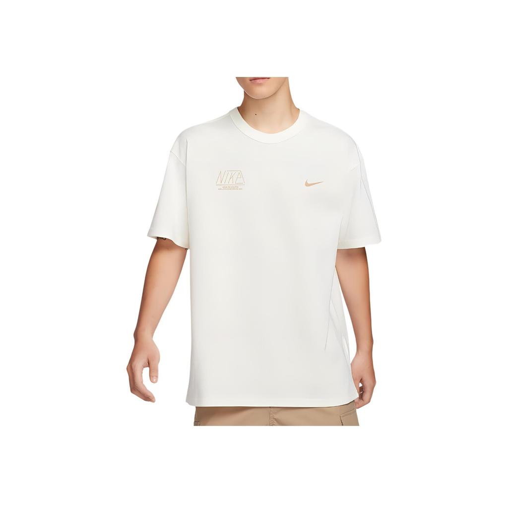 Nike Premium Essentials Loose Fit Logo Print Casual Short Sleeve T-Shirt Men Tops Off-White HQ9151-133