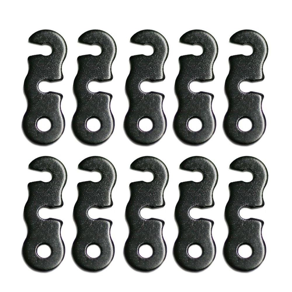 10pcs Camping Rope Tensioners Outdoor Camping S Type Rope Tensioner for Camping Hammock Tarp Rainfly