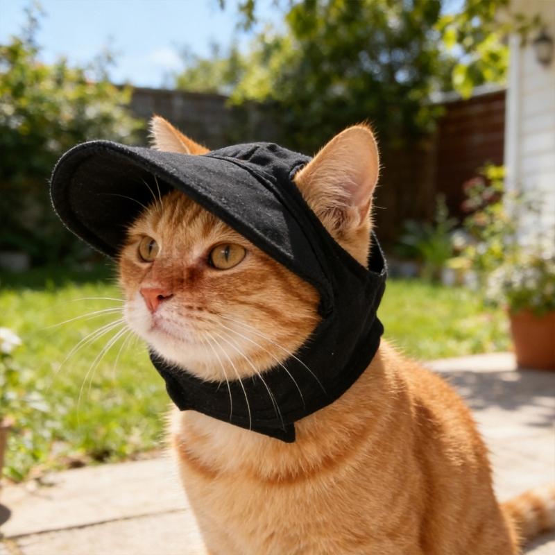 Lovely Dog Bonnet Cap Dogs Sport Accessory Adjustable Breathable Dog Sun Hat with Ear Holes Pet Baseball Cap