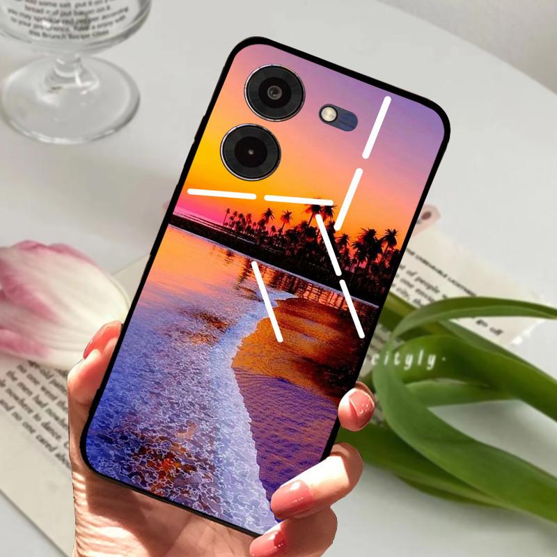 Für Tecno Pova 5 Pro 5G Hülle Pova5 4G Weiches Silikon TPU Handy Rückseite Für Tecno Pova Neo 3 Stoßfester Bumper LH6n Cartoon