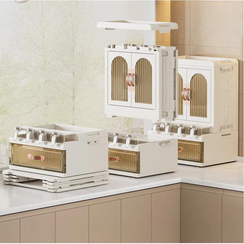 Kitchen Condiment Storage Rack Chopsticks Knife Holder Countertop Multi-functional Seasoning Kitchen Utensils Storage Rack Multi-layer Storage