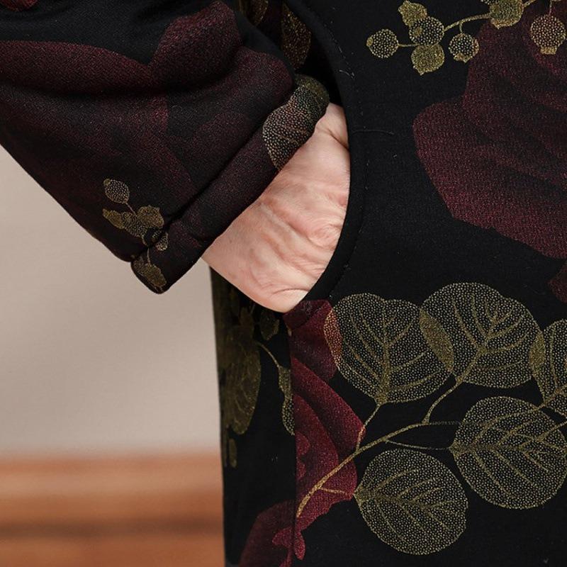 Padded Clothes, Winter Padded Jackets, Hooded and Velvet, Winter Clothes, Old Ladies, Padded Clothes, Warm Jackets, Thickened.