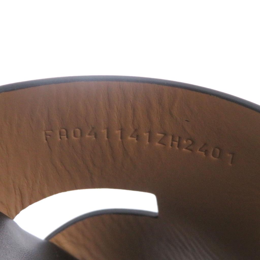 Pristine HERMES Sandals Izmir H logo design shower sandals slides black Used