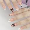 Nude Almond Press on Nails with French Tip Prevailing Natural Look Press-On Nail Sets for Manicure Lovers and Beauty Bloggers