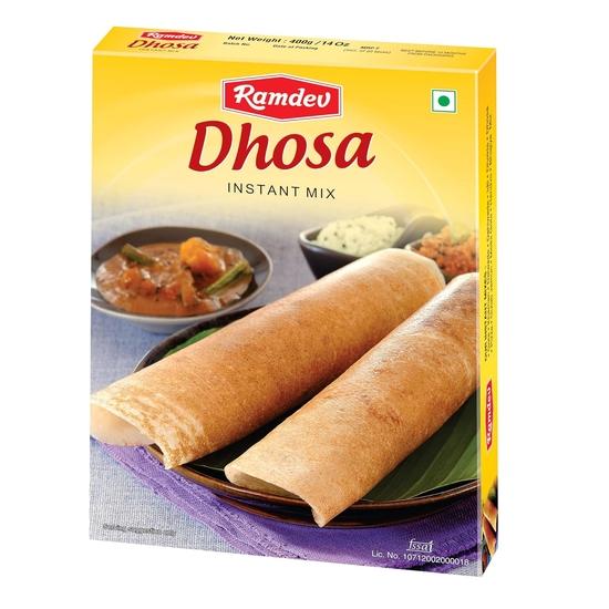 Ramdev Masala Dhosa Amestec Instant 400 G Făină - Pachet de 5