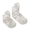 4Pcs 90 Degree Angles Brackets 3 Hole Metal Joint Fasteners Rustproof Metal Corner Brace for Cabinets Shelves Assembly