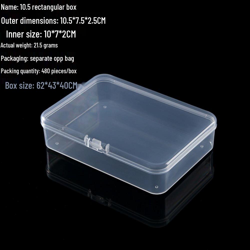 Mini Transparente Kunststoff-Aufbewahrungsbox - Tragbarer Kleinteile-Organizer