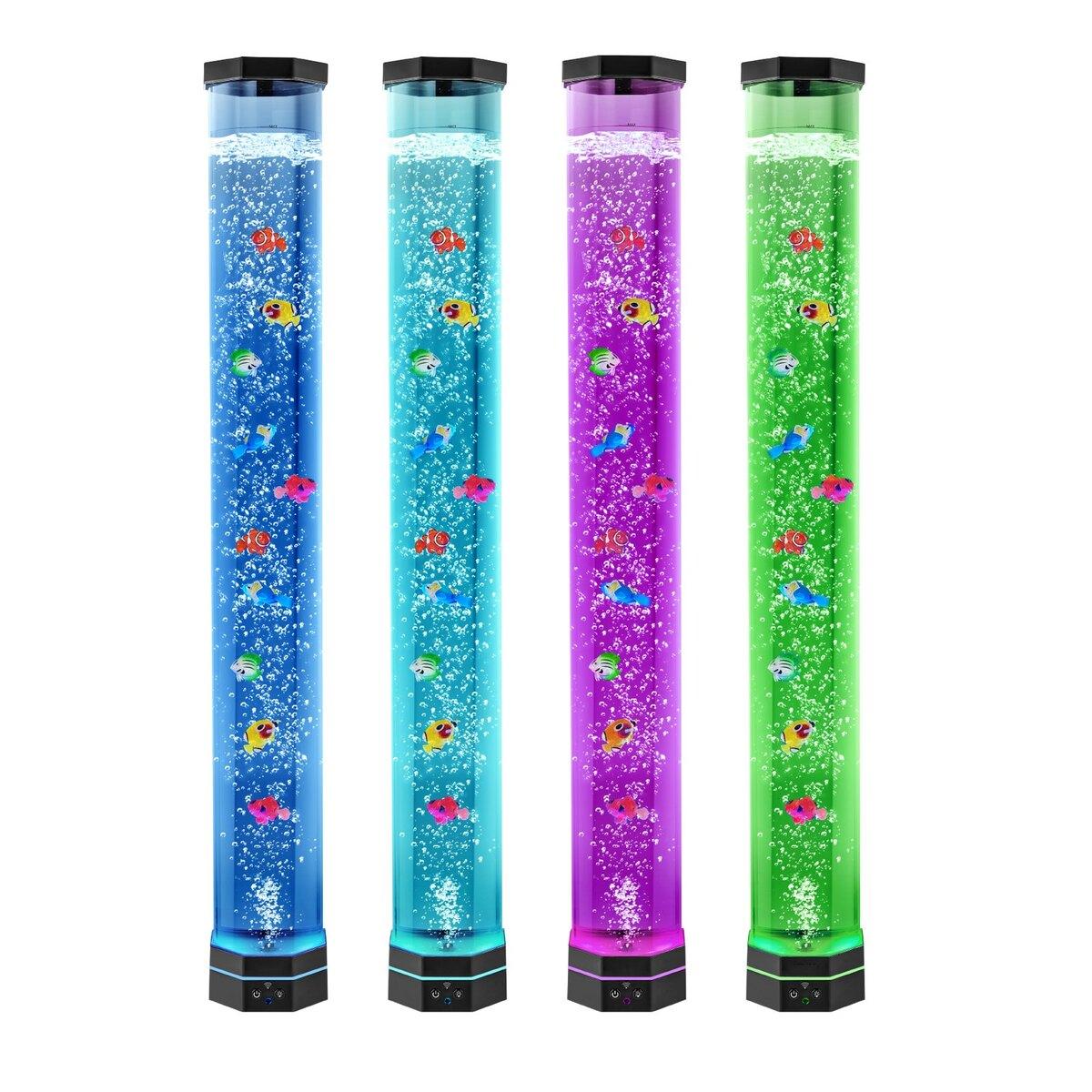 Bublinková lampa 16 farieb 1 m Senzorická akváriová lampa pre úľavu a upokojenie