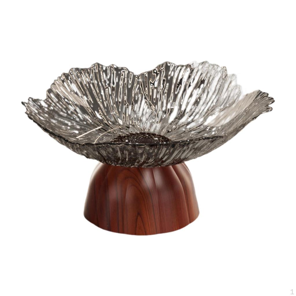 Bowl Storage Tray with Pedestal, Home Decor, Trendy Portable Candy Plate, Snack Holder for Kitchen