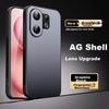 Vivo S30 Phone Case, Vivo S30 Full Lens Protection, AG Frosted Anti-Drop Soft Case, Vivo Solid Color Simplen, Silicone, Graphite Black