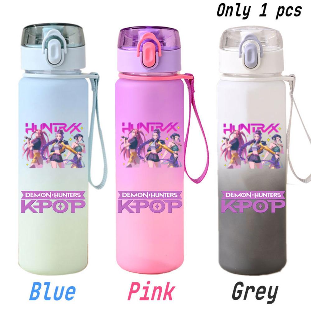 For KPOP Cup 750ML Bottle Portable Sports Kpop Plastic Anime Gradient Drinking Direct Drinking Water Cup Gourd Container