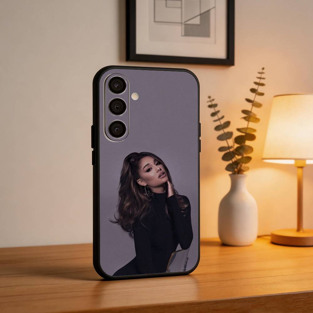 A- Ariana G-Grande Phone Case For Samsung A73,72,71,53,52,51,22,91,80, Soft Black Cover