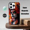 Day of the Dead Mexican Catrina Skull Phone Case  For iPhone 17,16,15,14,13,Pro,Max,Plus,Magsafe,Magnetic Wireless Charging Case