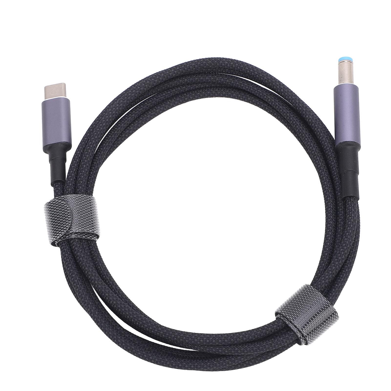 

Rectangular Type C to Power Cable Replacement Cord 140W 1.8m Charging Cable with 18AWG Wire Compatible with 65W PD Power Protocol