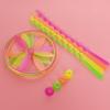 50/100set/bag Colorful Hand Push Flying Disc Toys Plastic Flying Dragonfly Kids Birthday Party Favors Guests Gifts School Prizes