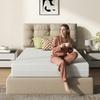 Mattress 90x200, Height 16cm, Ergonomic Cold Foam Mattress, Fabric with Soft Surface, Medium Firmness