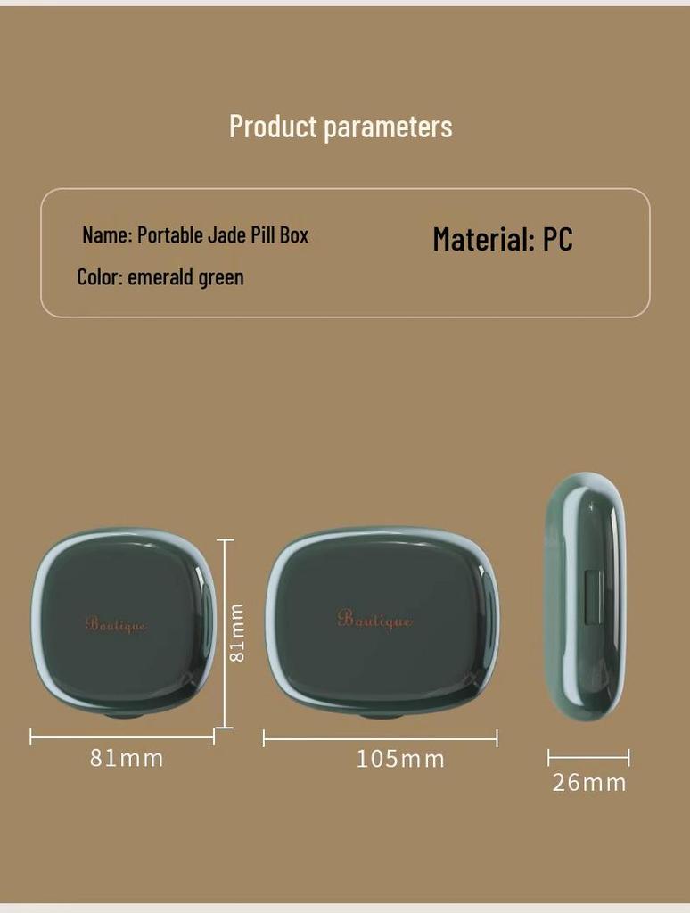 Portable Pill Dispenser Box - 3 Times/Day, 7-Day Medicine Reminder for Home & Travel