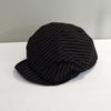 Newsboy Hat Female Niche Designer Striped Pleated Beret Spring And Summer Face Small Retro Sunshade Cap