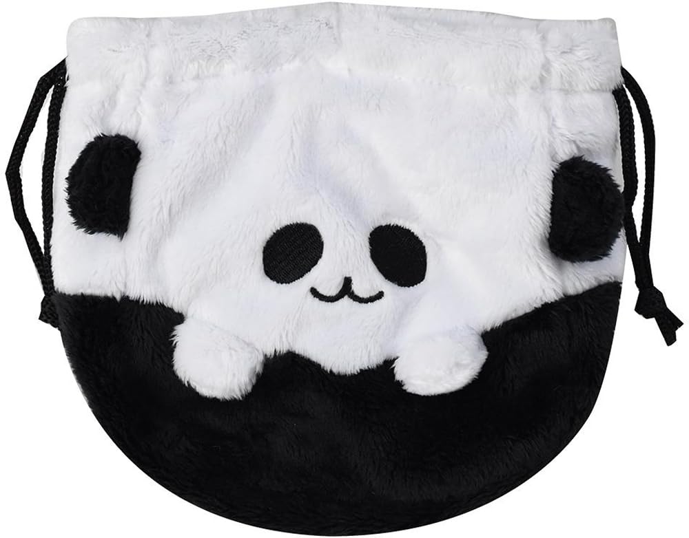 Ippinsha Gyutto Drawstring 180 x 50 x Panda 47516 Onigiri-san Bag, 165mm, Design,