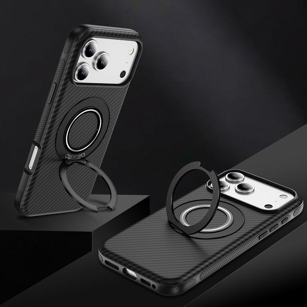 Ring Kickstand Magnetic Phone Case For Apple iPhone 17 Air 16 15 14 13 12 11 Pro Max Plus Anti-Slip Shockproof Protective Shell