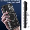 For Samsung Galaxy S25 Edge Case TPU + PC Phone Cover with Kickstand , Slide Lens Window