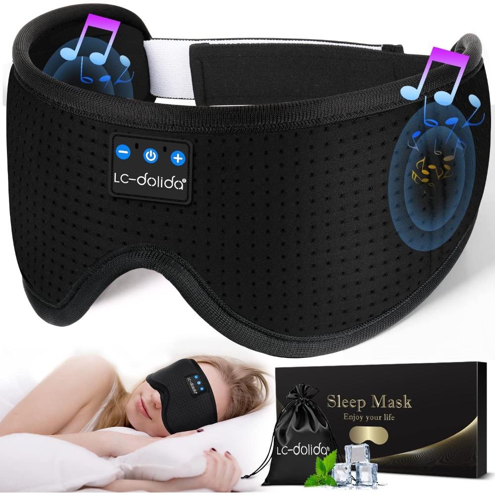 Sleep headphones sleep mask with Bluetooth headphones, sleep mask, sleep eye pillow, sleep headphones for side sleepers
