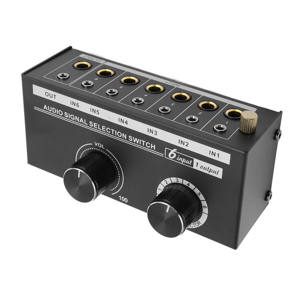 with Volume Control Knob Audio Selector Switcher Signal Selector  for Speaker Subwoofer