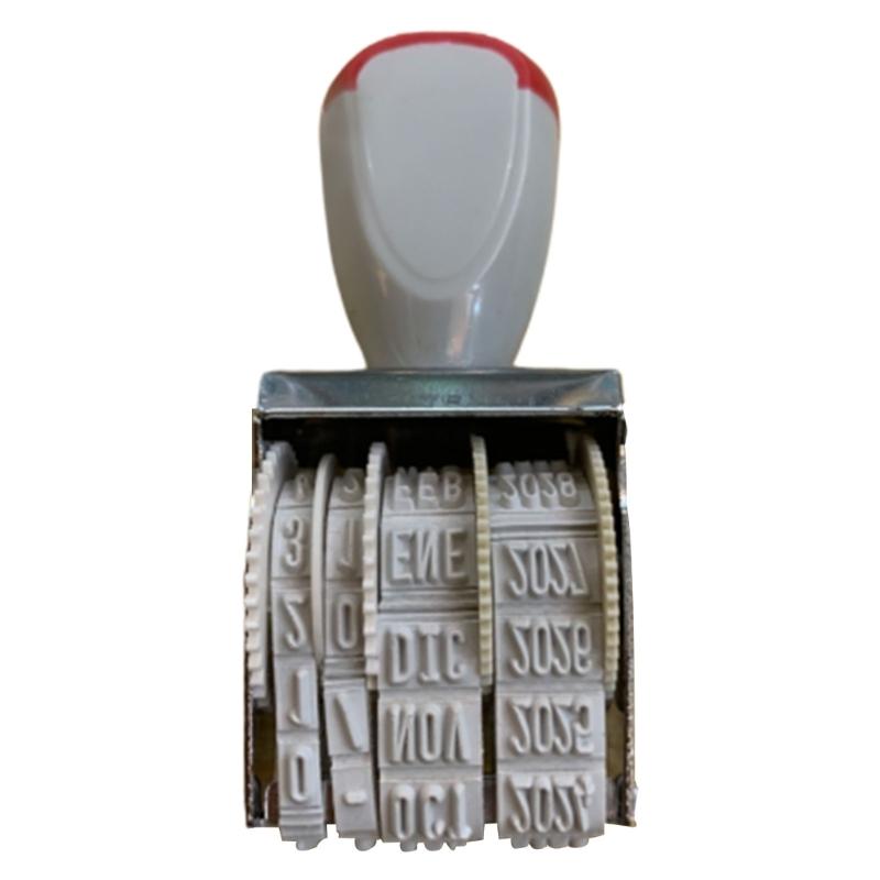 Rubber Stamp Line Dater Spanish Date Stamp French Date Stamp Office Stamp Tool for Scrapbooking Document File Signing