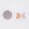 Surgical steel croissant bread pendant accessory