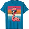 Cool Retro Flamingo in Sunglasses 70s 80s 90s Funny Flamingo T-Shirt