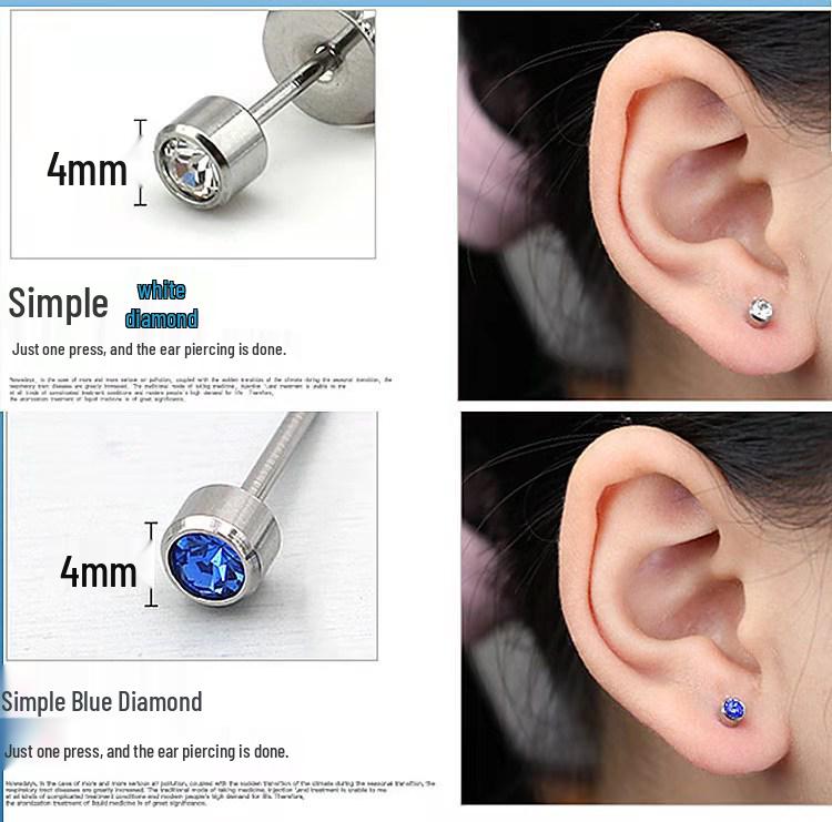 Disposable Anti-Allergy Ear Piercing Gun with Specific Earrings
