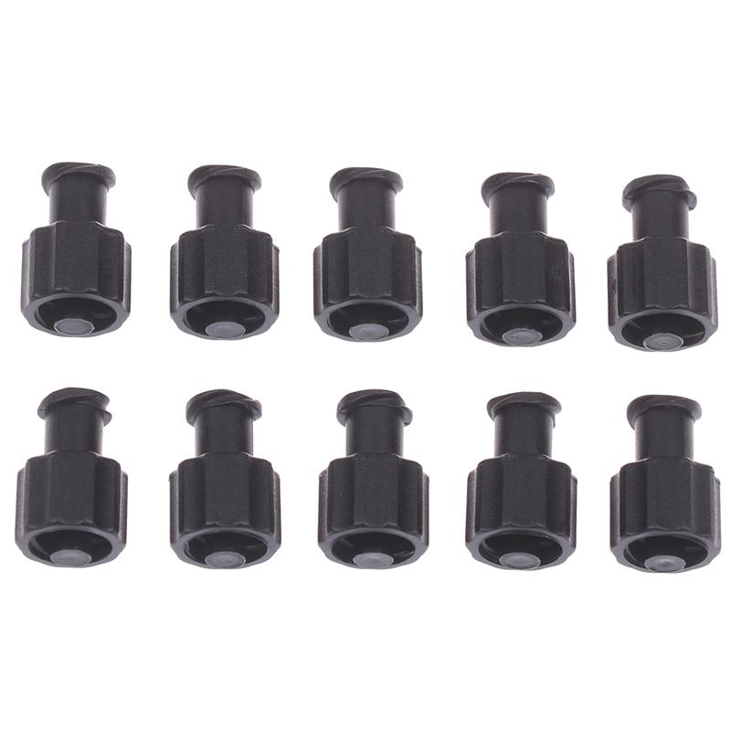 10Pcs PP Male Female Luer Lock Integrated Plug Adapter Air Valve Pipe Dispensing Glue Syringe Barrel Fitting Connector End Caps