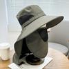 Outdoor Hat Scarf Breathable Neck Protective Wide Brim Unisex Anti-slip Full Protection Windproof Fixed Strap Fishing Camping Cycling Fisherman