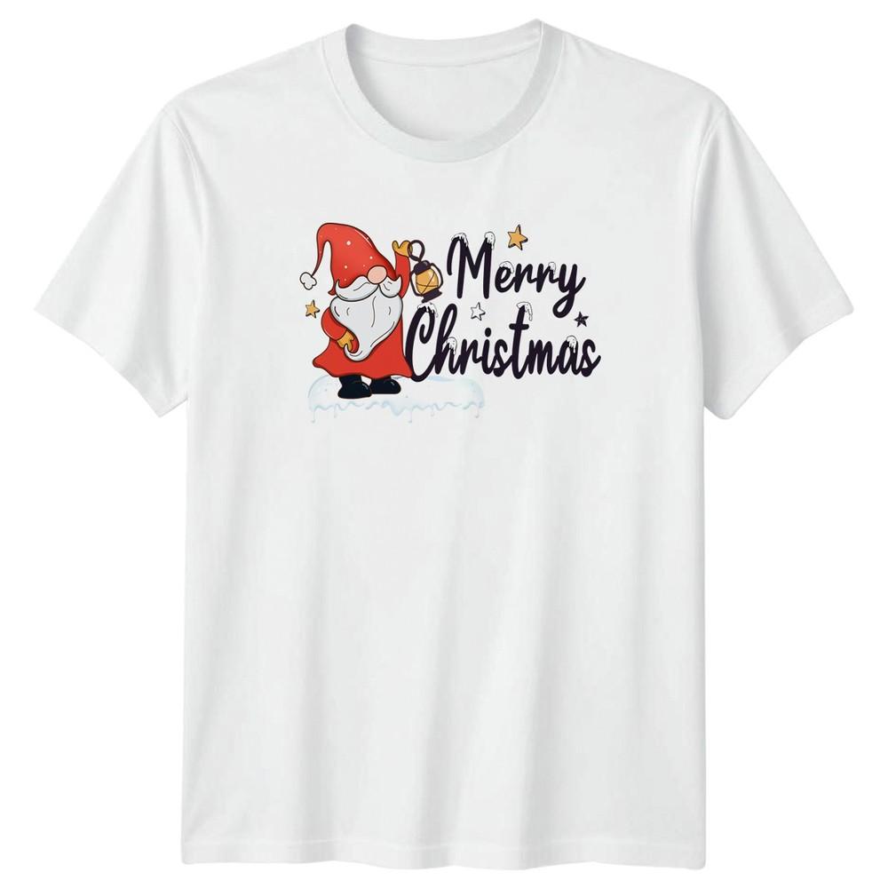 Merry Christmas Gnome Lantern Holidays Unisexs TShirt Unisexs Graphic Tee Festive S
