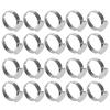 20Pcs Flat Ring Base Adjustable Stainless Steel SemiFinished DIY Jewelry Accessories 12mm