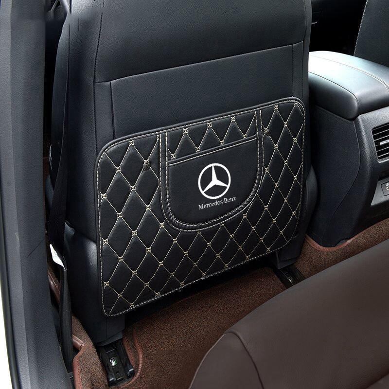 Car Seat Backrest Anti Kick Pad Anti-fouling Protector For Mercedes Benz AMG W206 W204 W205 W212 W213 W221 W222 W223 W251 W464 QM2