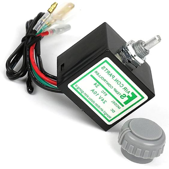1PC 12V/24V Car Air Conditioner Electronic Thermostat Switch Temperature Control Auto Accessory Car Accessories(12V)