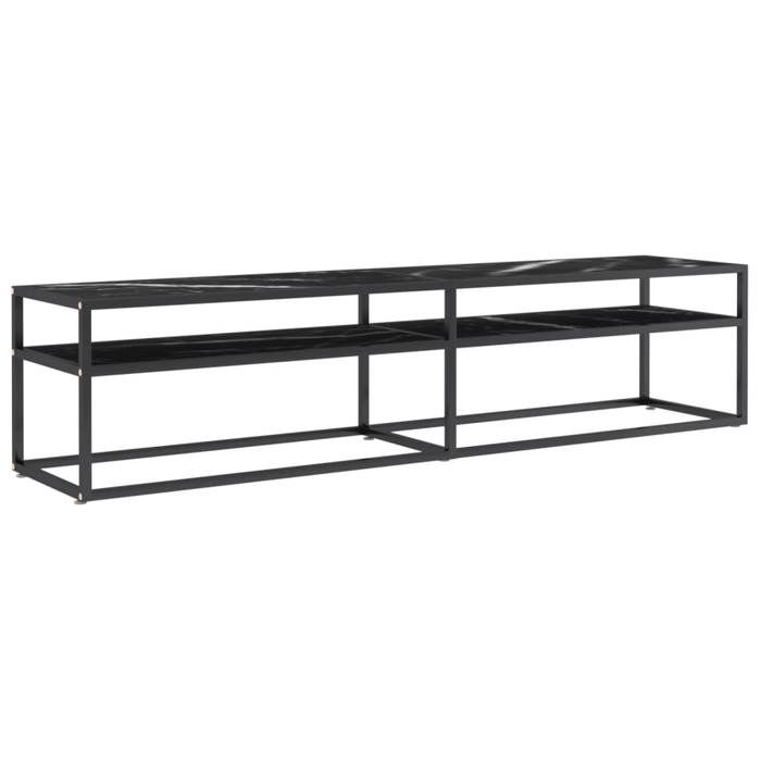 VidaXL TV Stand Low Cabinet Entertainment Center Stereo Cabinet Living Room Home Interior Black 331725