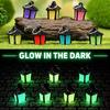 4pcs with Hooks Solar Luminous Lantern Mini Miniature Stake Lantern  Courtyard