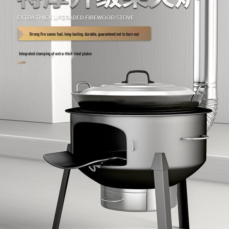 Portable Outdoor Wood-burning Stove for Cooking and Stewing