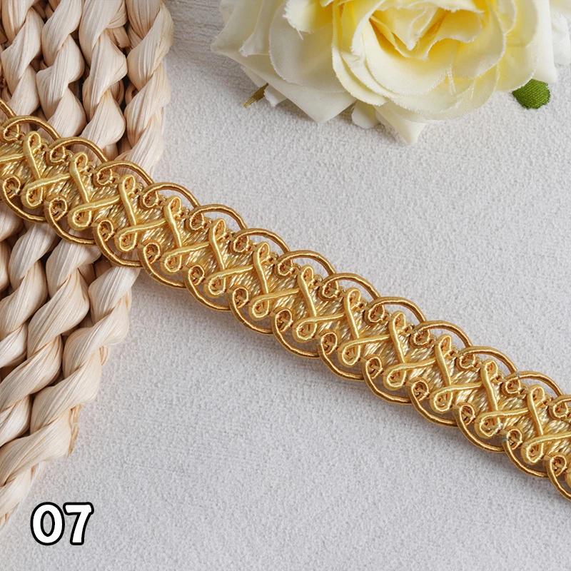 12M*1.7Cm/lot Curtain Lace Trim Ribbon Centipede Braided Lace Sofa Pillow Fringe Diy Craft Sewing Accessories Wedding Decoration