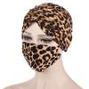 Floral Muslim Hat Face Mask Set Cancer Chemo Hat Slouchy Beanie Hat Inner Hat