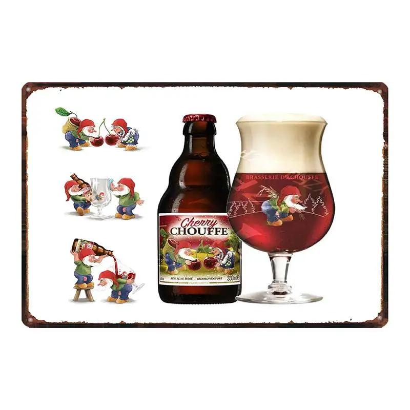 Belgian Beer Jupiler Duvel  Metal Plate Wall Pub Kitchen Restaurant Home Art Decor Vintage Iron Poster Gift 8x12inch DU-6718B