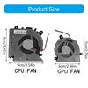 Náhradný ventilátor chladenia CPU GPU Chladiče notebookov Kovový ventilátor na rozptyl tepla pre GF65 GF65 Thin 10SD 10SDR 10SE