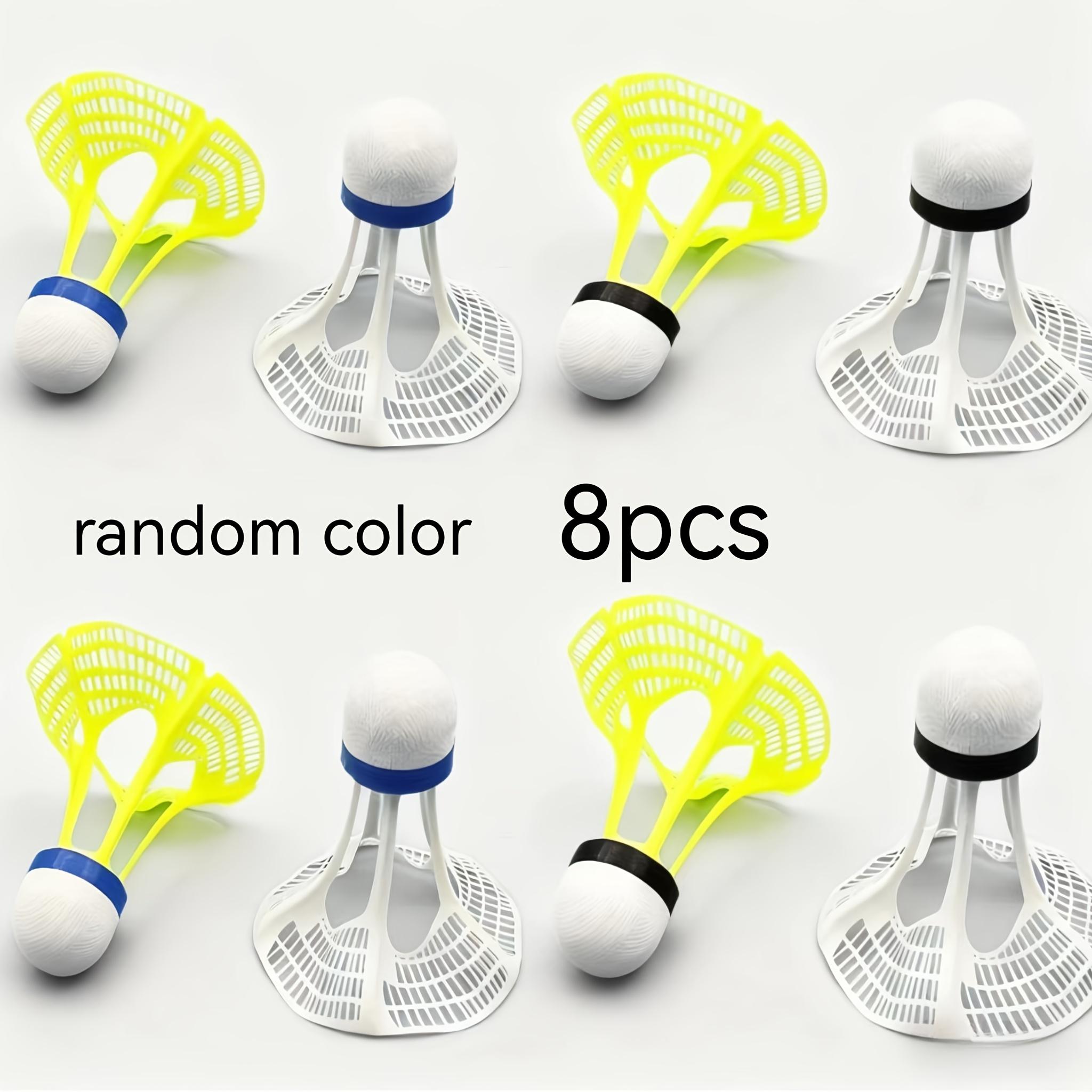 8pcs, Wind-Resistant Badminton Shuttles, Nylon Material, Wind-Resistant And Durable, Designed to Withstand Wind And Impact
