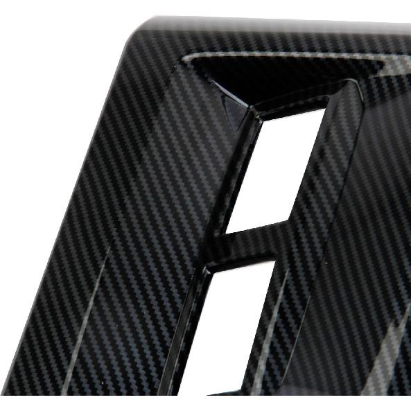 Korlot Carbon Fiber Style Armrest AC Vent Rear Seat Air Outlet Panel Cover for 2023-2026 Chevrolet Colorado WT