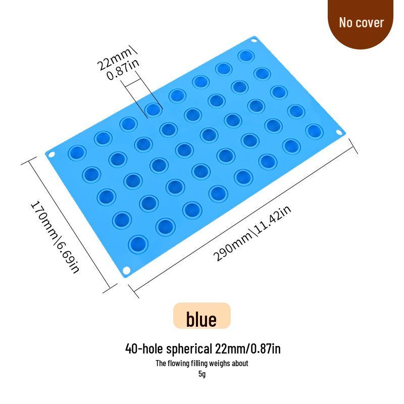 Moule Rond à Glaçons et à Gâteaux de Lune en Silicone de Qualité Alimentaire - Plateau DIY pour Savons et Grappes de Raisins
