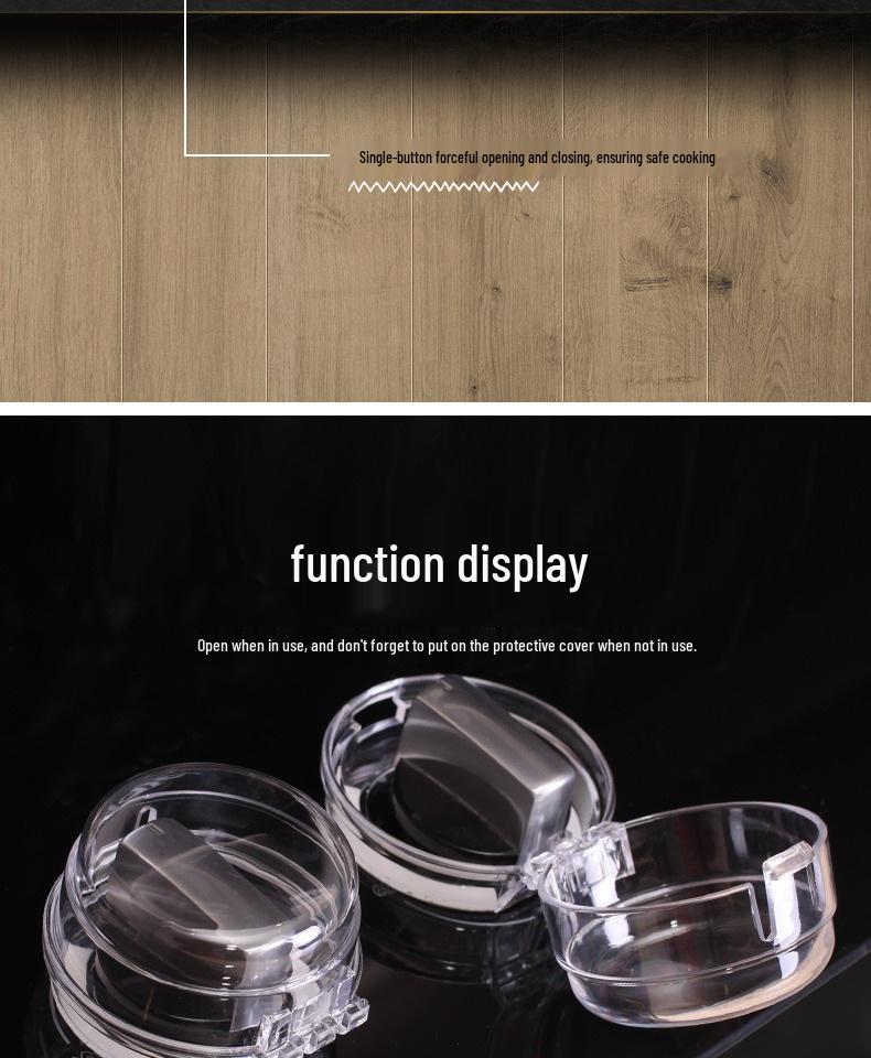 Gas Knob Protector: Child Safety Cover for Kitchen Switches (1 Pack)