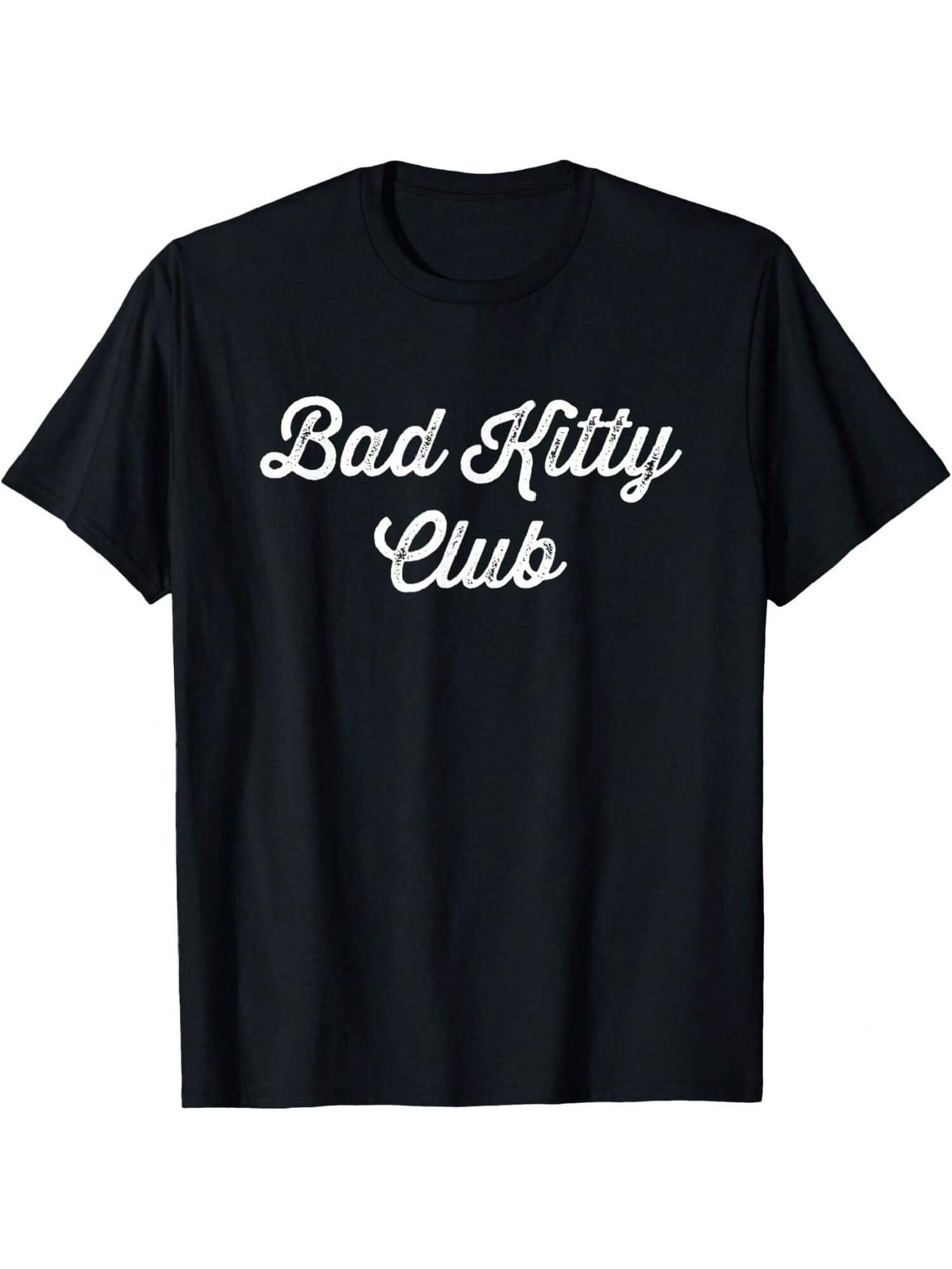 Bad Kitty Club Fierce Font Shirt T-Shirt S разноцветный